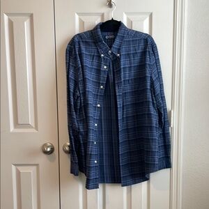 Chaos Blue Casual Button Down Shirt